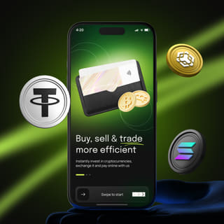 Mobile device displaying the VestAccrue trading platform interface