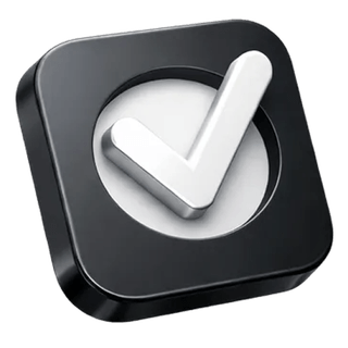 Approval checkmark icon in 3D on the VestAccrue about page